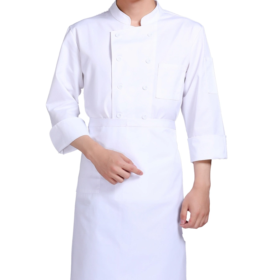 Customizable Long Sleeve Double Breasted Chef Uniform Clothing Jacket and Hotel Bar Kitchen Special Clothes Chef Coat Workwear From Stock