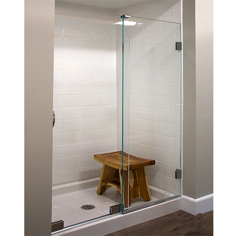 Simple Sliver Bathroom Tempered Glass Shower Enclosure Stainless Steel Shower Door