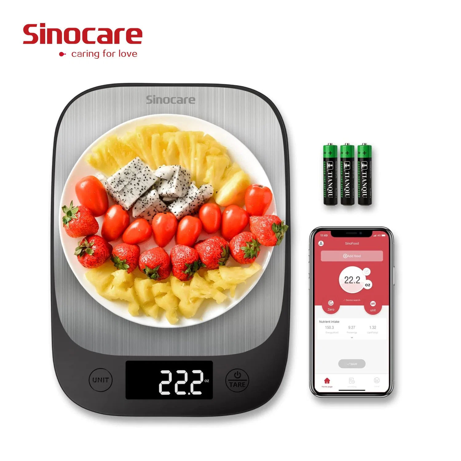 Balança de cozinha Sinocare Venda quente LCD digital postais Cozinha Balanças electrónicas