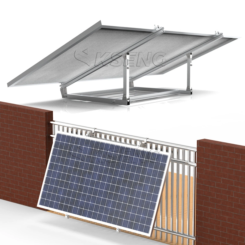 Varanda Solar facilmente ajustável suporte de montagem do painel solar trasfega Varanda Solar Residencial Sistema Kit de Montagem