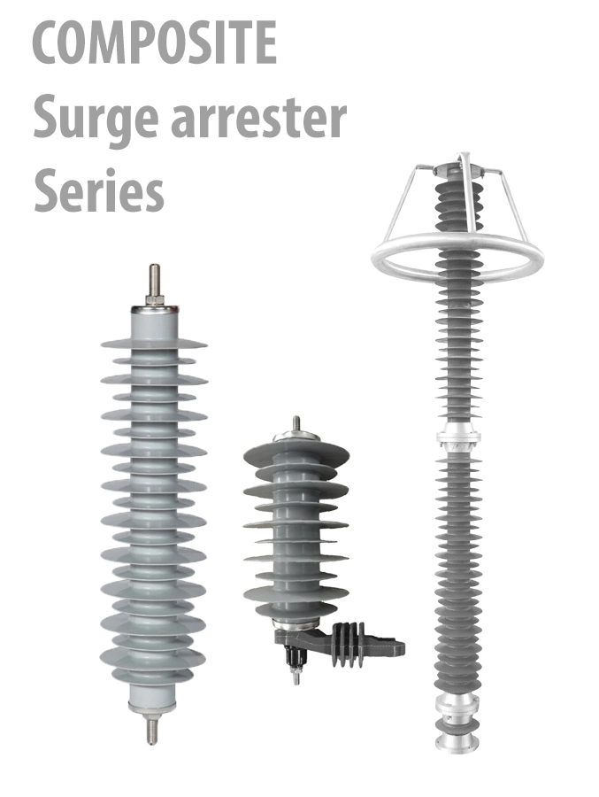 550kv AC System Ceramic Porcelain Gapless Metal-Oxide Lightning Surge Arrester (Y20W5-444)