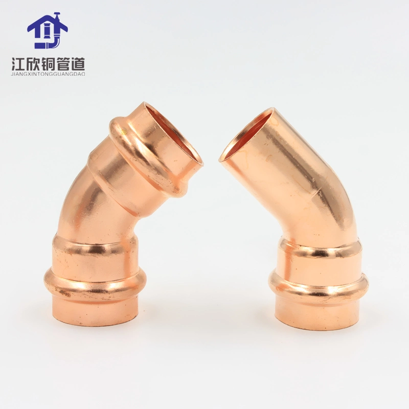 Copper Press Coupling Elbow Tee Sanitary Plumbing Water/Gas Pipe Fitting