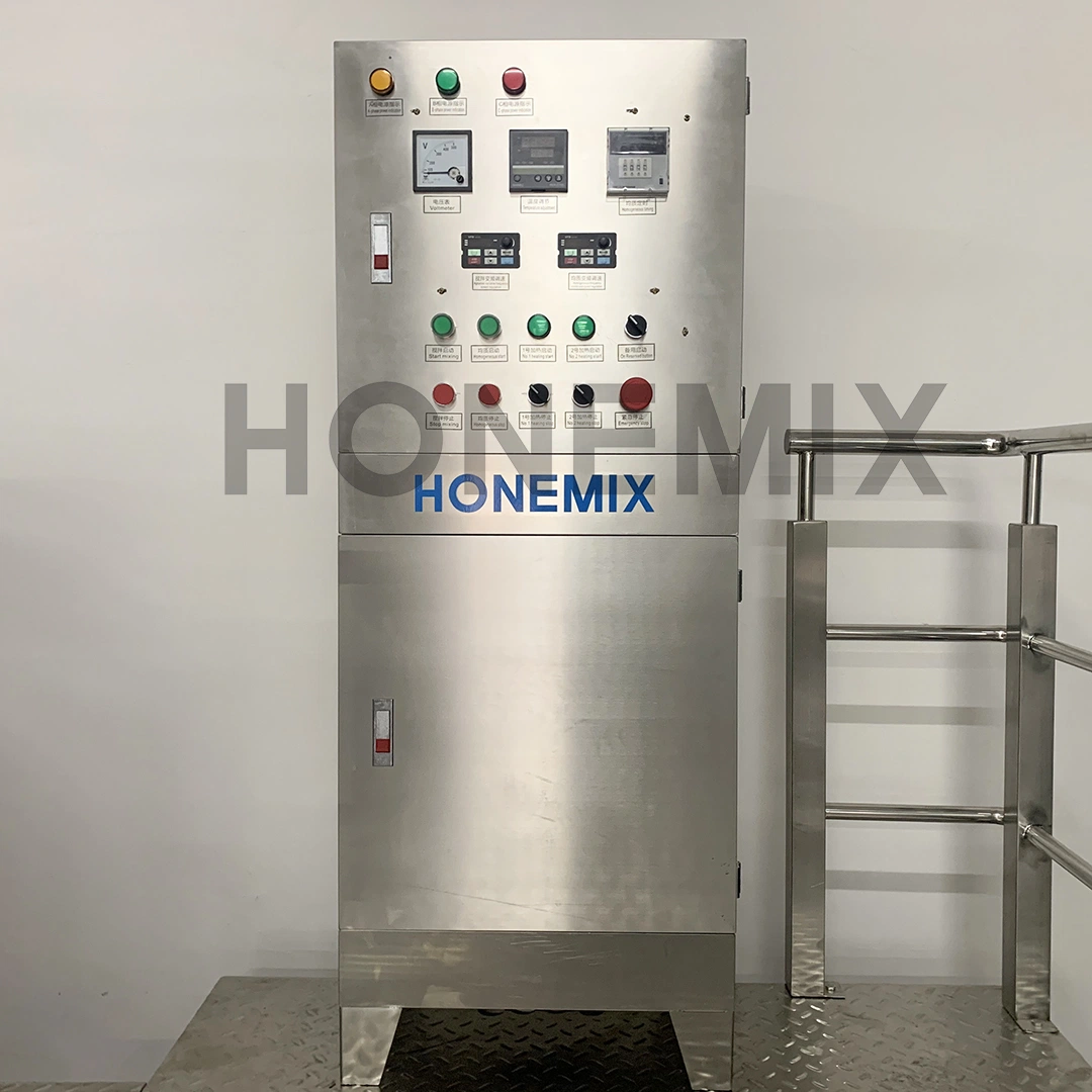 Hone Custom 1000L Cosmetic Shampoo Dishwashing Liquid Wash Dual Pot Mixing Tank Machine Variable Speed Mixer Equipment with Heater