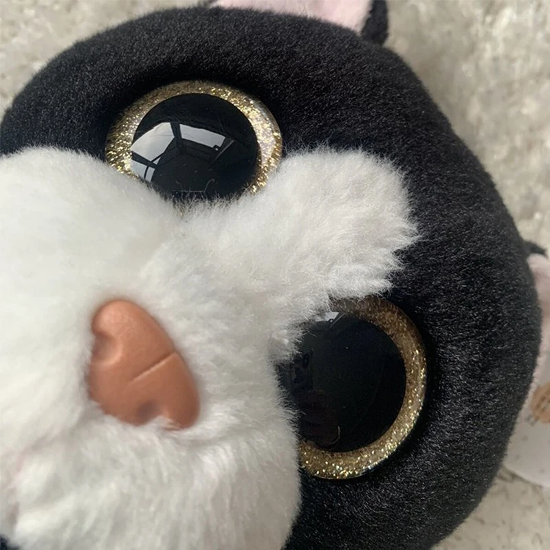 Cute Big Eyes 20cm Soft Black Stuffed Animal Lovely Plush Toy Cats