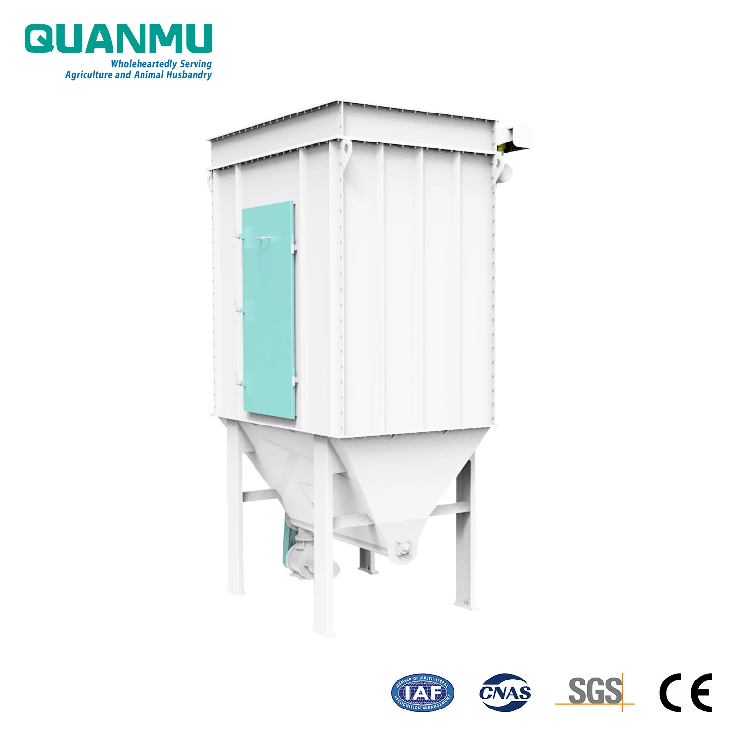 Square High Pressure Jet Round Bag Industrial Air Dust Remover for Animal Feed Production Line Centralized Dedusting Machine