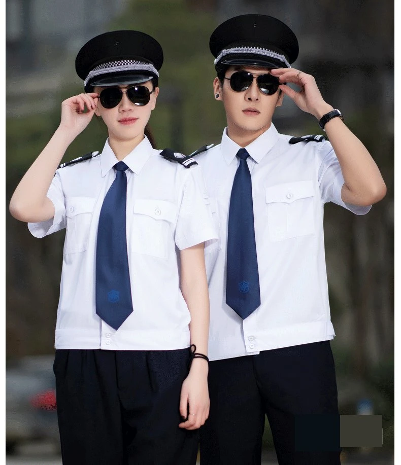 Safety Shirt Cotton Security Uniform Pants Male Short-Sleeve Security Dressing