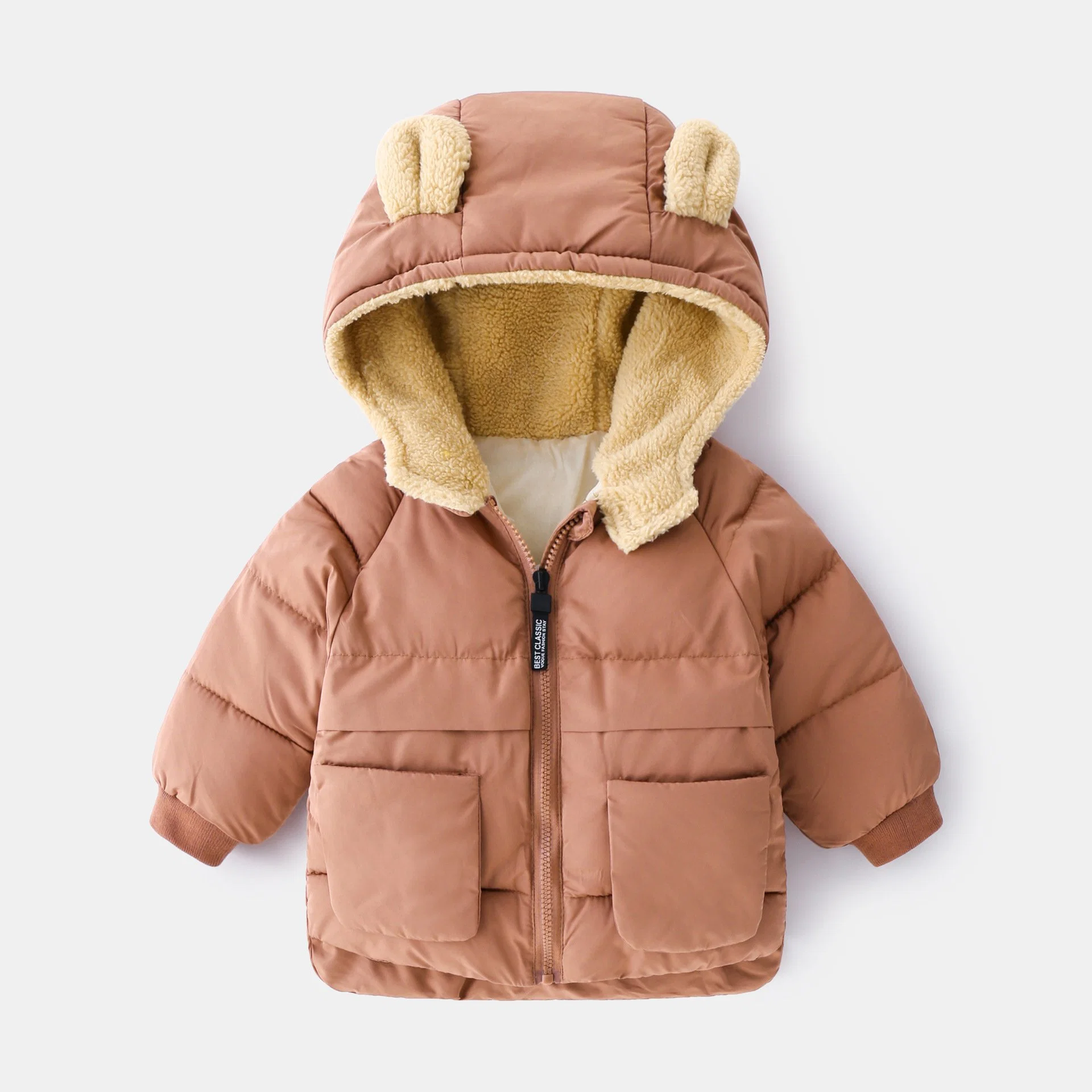 Wholesale/Supplier Factory High quality/High cost performance  Kids Clothes Fashion Girl and Boy Clothes Winter Hooded Children&prime; S Apparel Solid Color Kids Coat Unisex Kids Puffer Jacket