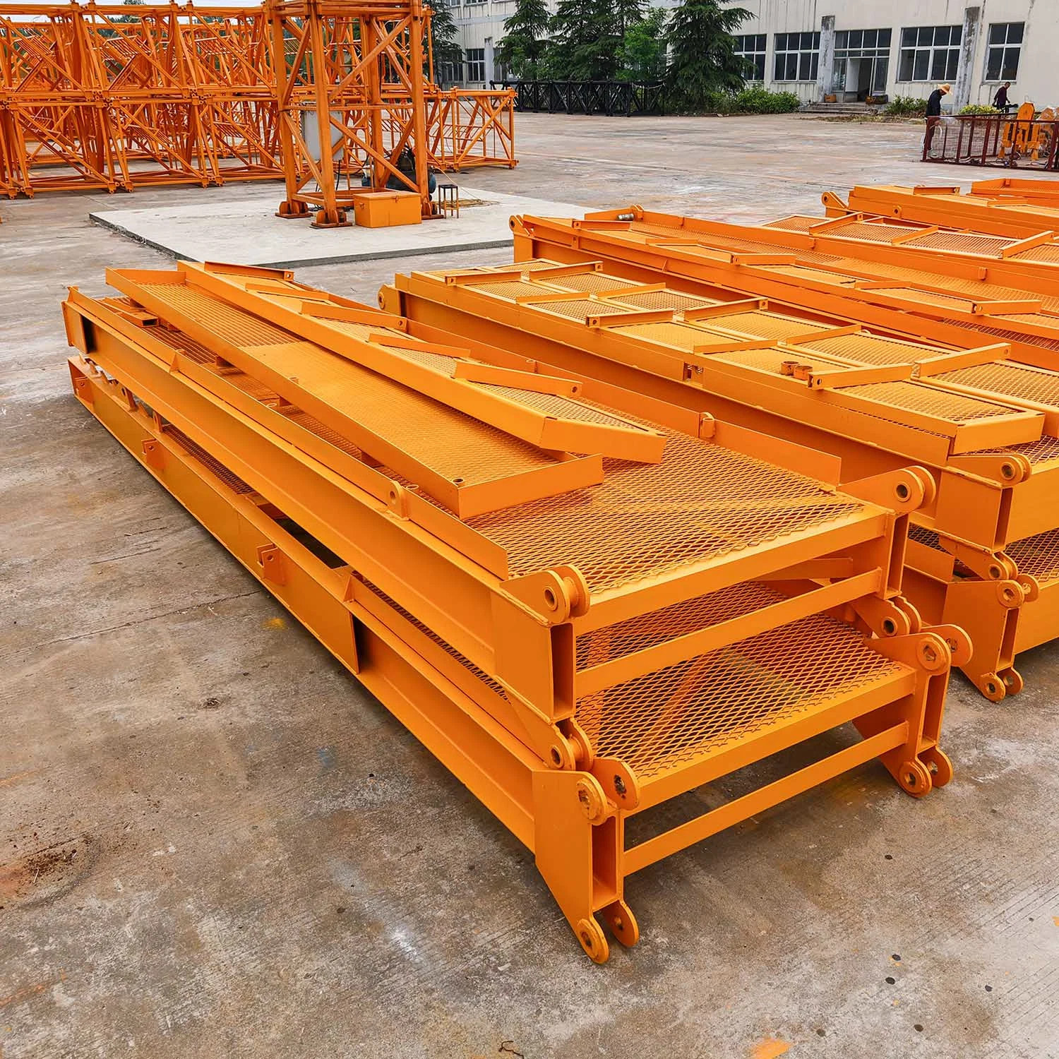 Global Crane Manufacturer Hot Selling Tower Crane Qtp160 (7015) 10t Flat Top Tower Crane