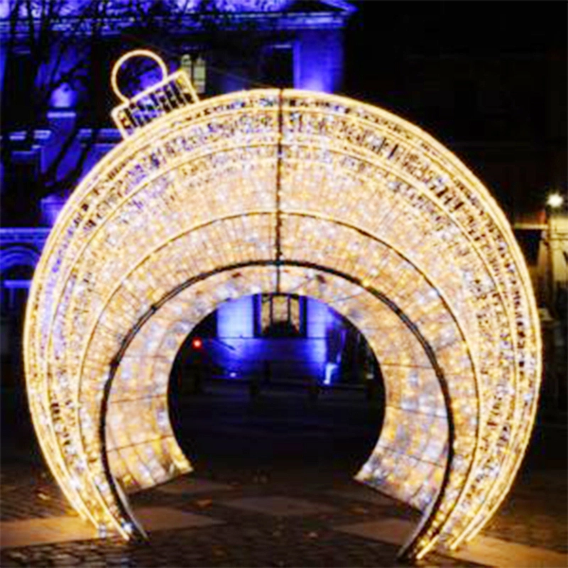 Giant 3D Lighted Christmas Balls for Christmas Decoration