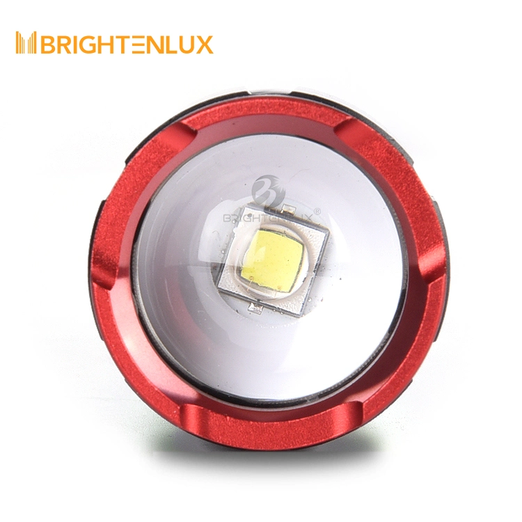 De alta potencia de suministro de la fábrica Brightenlux 5 modos de carga USB LED Precios baratos Enfoque zoom LED de batería de la luz de emergencia