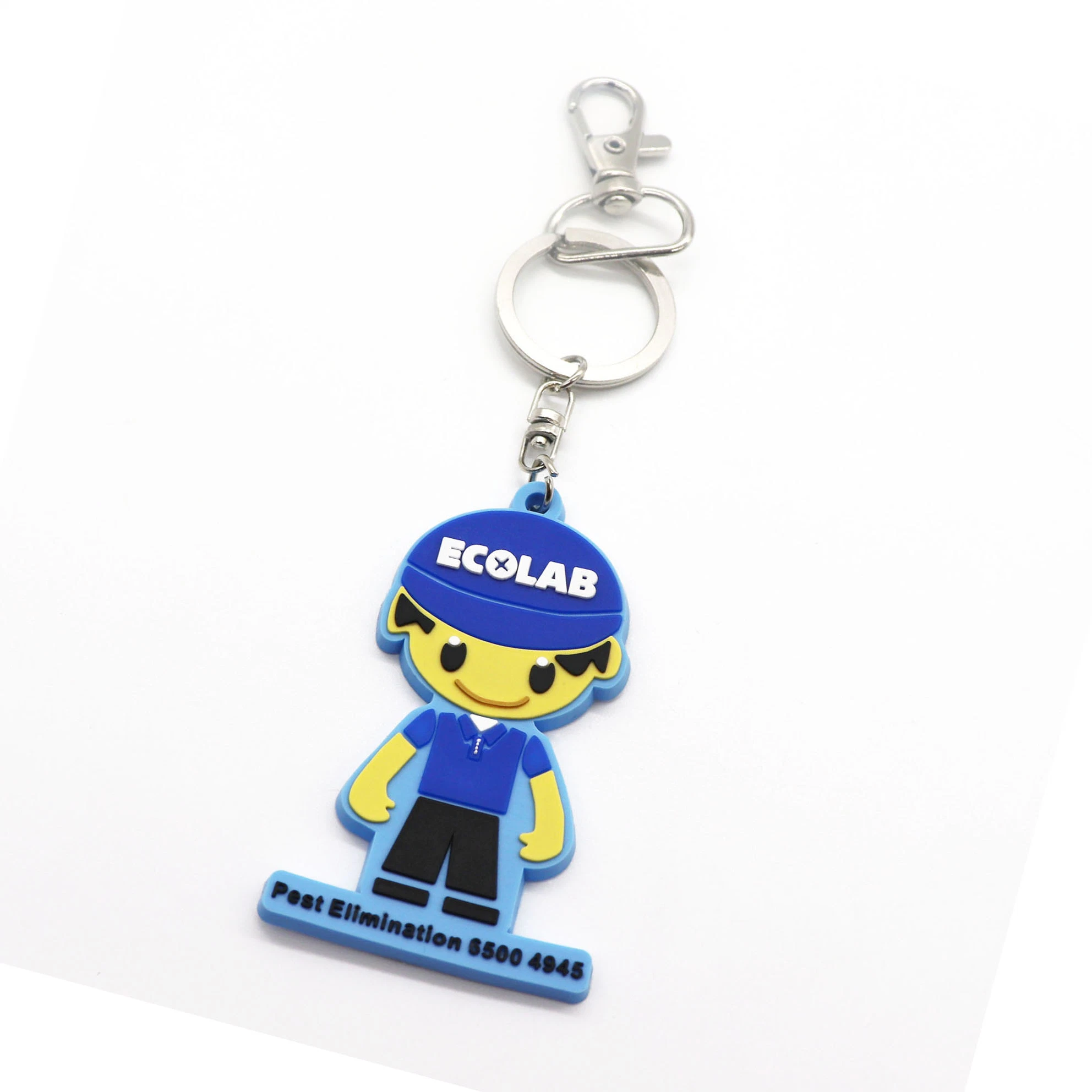 Customized Promotional Cute Soft PVC Key Ring