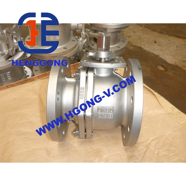 DIN/API6d Electirc Pneumatic Stainless Steel 2PC 304 316 Flange Floating 316 Flange Ball Valve