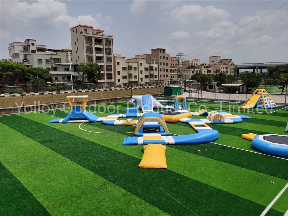 Inflatable Water Park Aqua Floating Park Inflatable Island for Sea and Lake