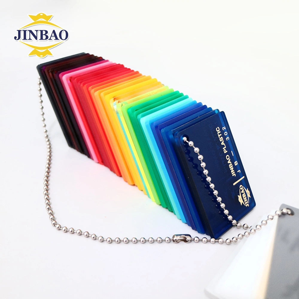 Jinbao Cast PMMA Glass Sign 8X4 Samples Blue Color Acrylic Sheet Virgin Material for Laser