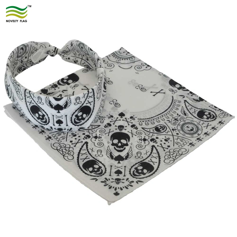 100% algodón impresión cráneo Bandana (M-NF20F02002)