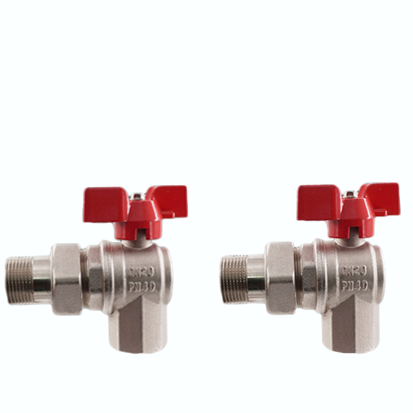 Angle Union Ball Valve for Flow Heating Manifolds Radiator Valve