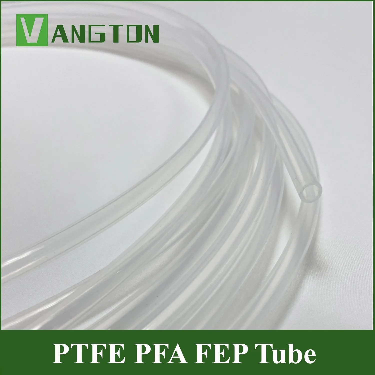 Blanco 100% PTFE virgen casquillo/tubo extruido/tubo de plástico PTFE
