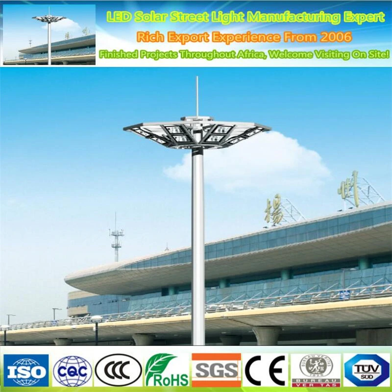 High Praise Coated Columnar Steel 30m Lighting Mast Pole Lamp/High Mast Lighting Lamp Pole