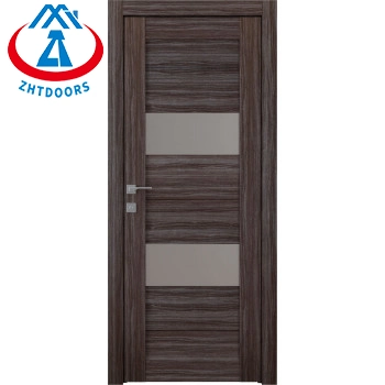 BS Certificated Zhtdoors Residence Exterior Industrial Fire Prevention Modern Wooden Fire Block Doors Wooden