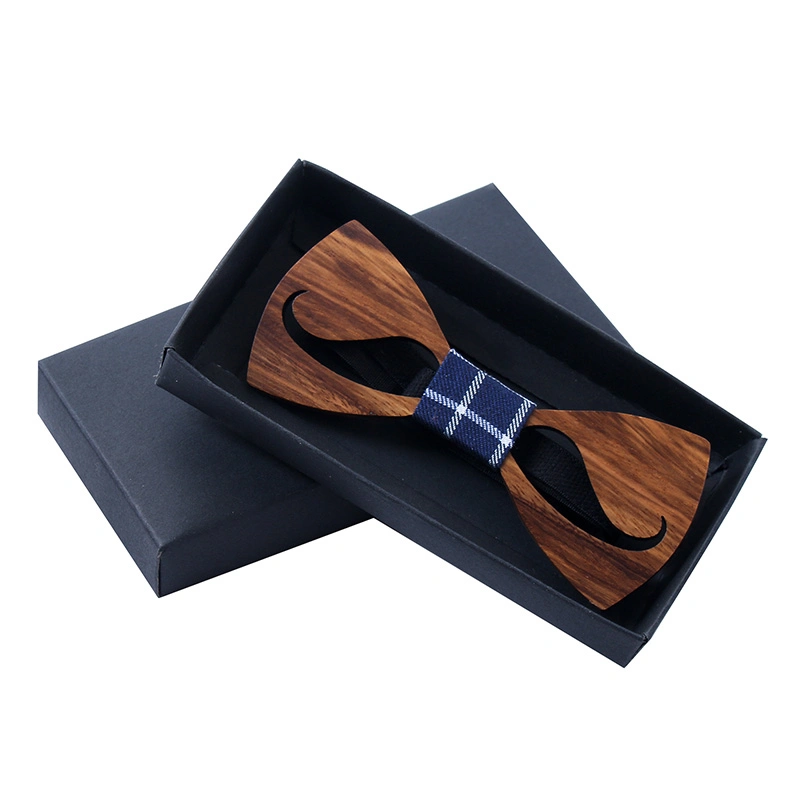 Handmade Adjustable Wedding Party Mens Neck Wooden Bow Tie