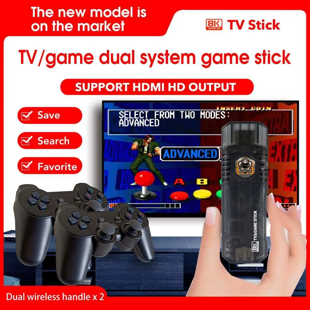 10000 игр 4K 8K Мини Классический игровой приставка TV Видео Приставка Game Stick