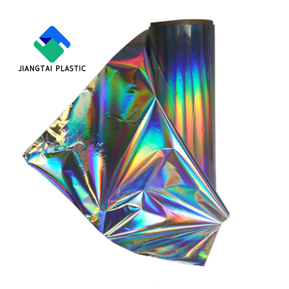 Jiangtai Pet BOPP Holographic Metallized Film Transparent Lamination Paper Film for Paper Board