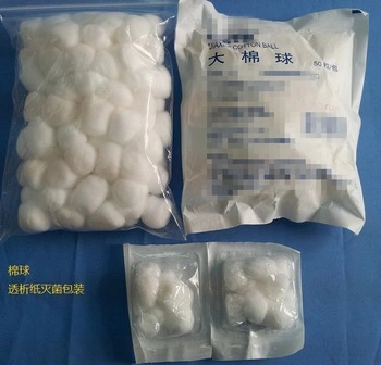 Highly Absorbent Soft 100% Cotton 0.25g Dental Medical Sterile Wool Cotton Balls