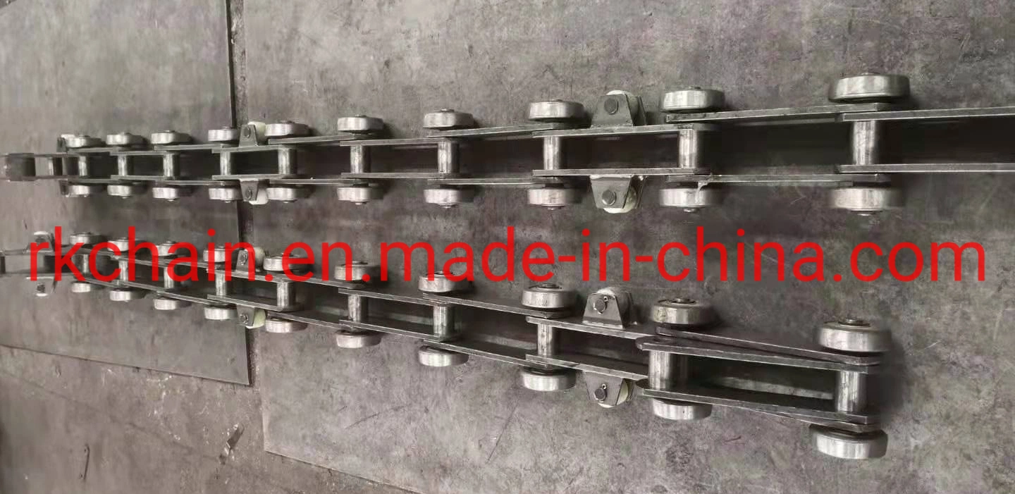 Double Pitch Conveyor Roller Chain with Extended Pins for Bucket Elevator