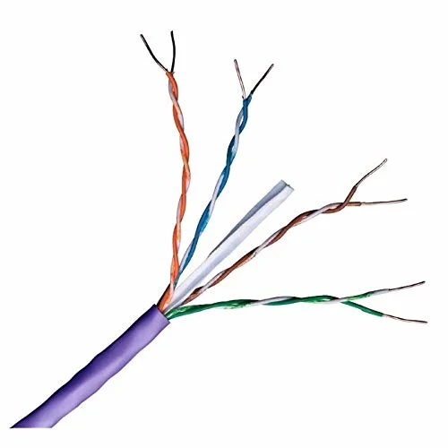 كبل الأسلاك النحاسي 23AWG CAT6 LAN كبل 305m Roll Price بجودة جيدة