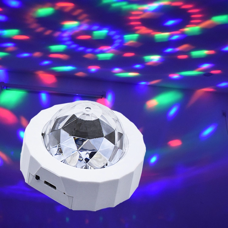 Acessórios USB para automóvel luz ambiente LED luzes de fase de flash automático Luz laser Party Star Effect