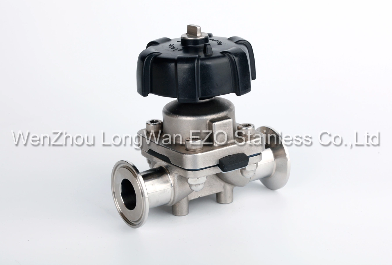 Stainless Steel Sanitary Fittings Weld/Clamped Pneumatic Block Membrane Valve