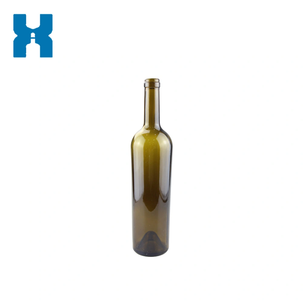 187ml 350ml 500ml 750ml Transparent Champagne Glass Bottle Red Wine Bottle with Screw Cover