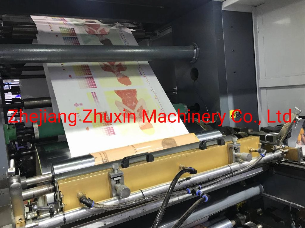 Zhuxin High Speed Vier Farben Flexo Ci Druckermaschine (Zentrale Trommel) für Beutel/Papier/PE/BOPP/nicht gewebtes Modell Zxry-4600