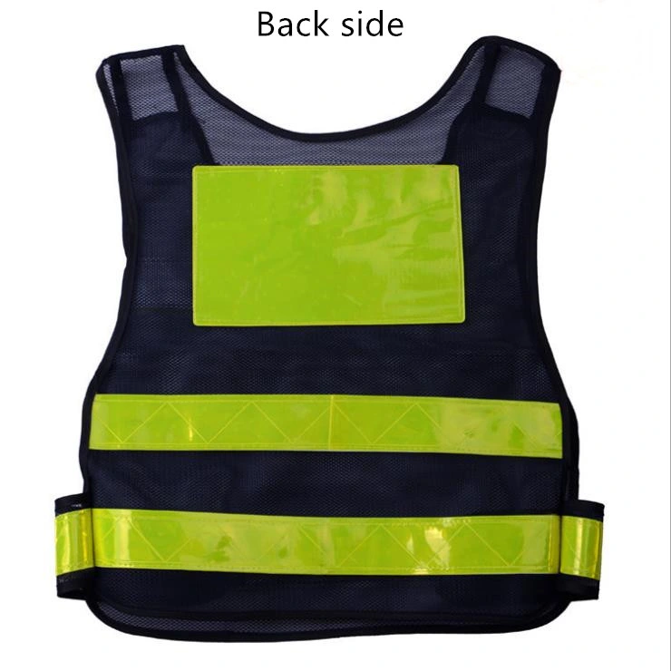 Chaqueta de seguridad de obras de construcción reflectantes chaleco fluorescente LED de malla de prendas de vestir