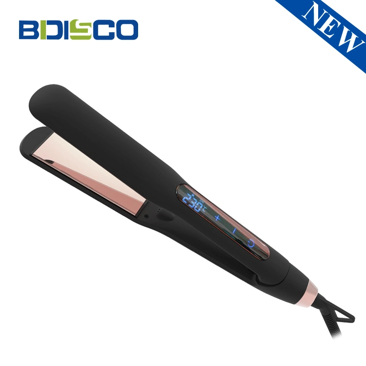 450f Titanium Hair Straightener Ionic Flat Iron with Touch Screen