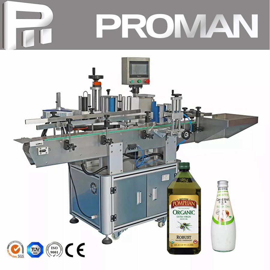 Automatic Roll Printed Self Adhesive Sticker Glass Bottle One Side Labeling Machine Price