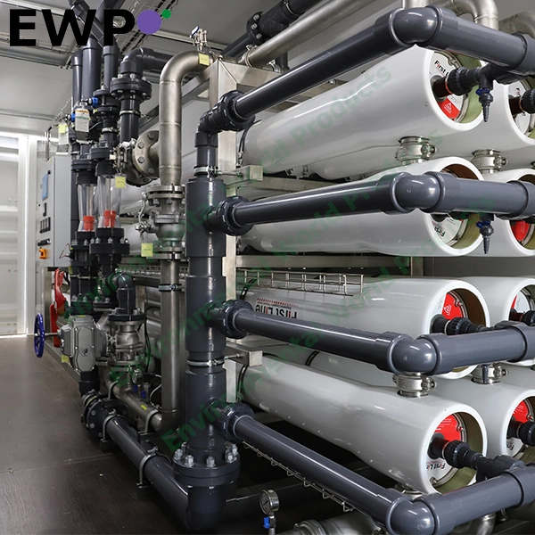 EWP containerisierte Umkehrosmosesysteme RO-Systeme für Umkehrosmose Wasseraufbereitung