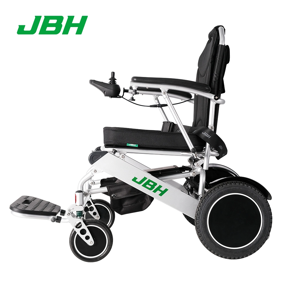 Foot Pedal Adjustable Aluminium Power Folding Wheelchair with Lithium Battery