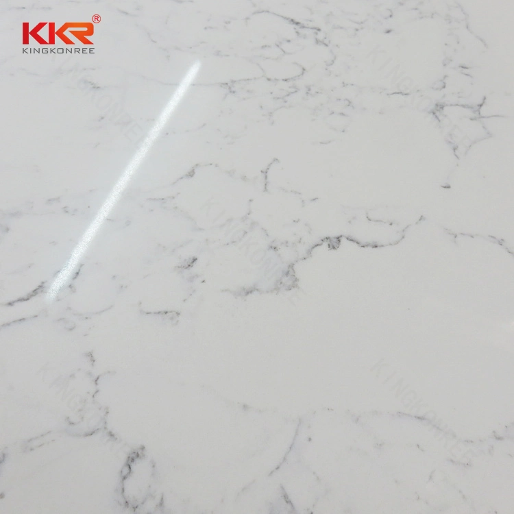 Kingkonree чистый цвет или мрамором с искусственным Кухонные мойки кварцевого камня