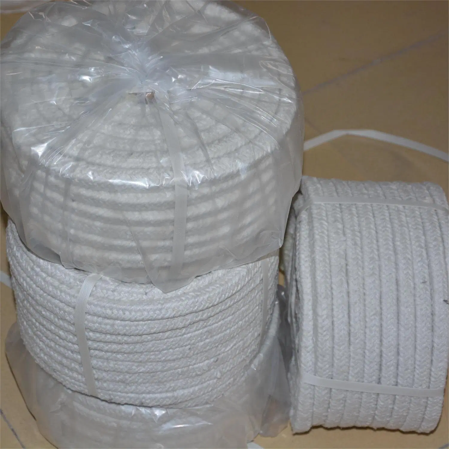 Ceramic Fiber Industrial Textile Braided Packages for High Temperature Resistant Packing and Packaging