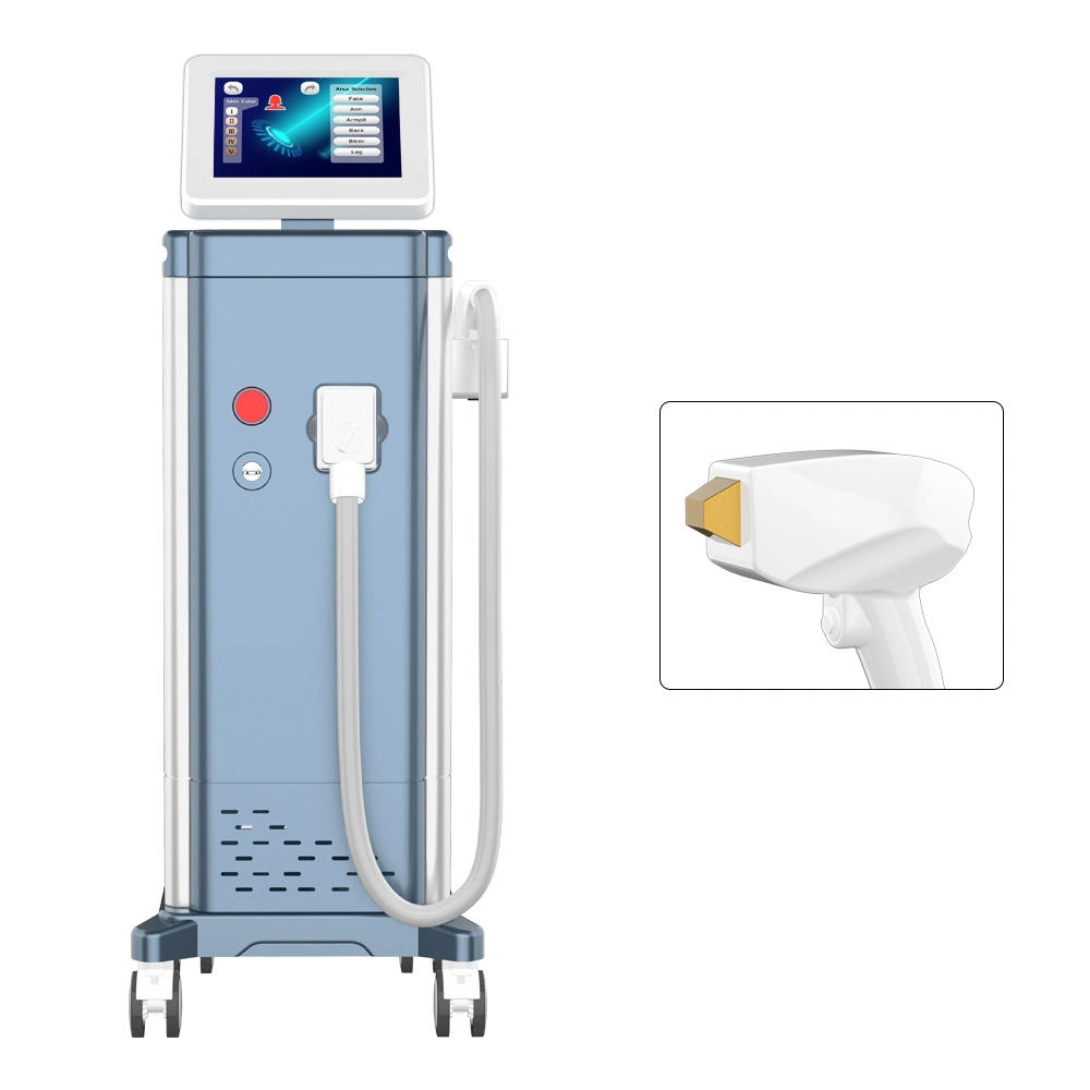 Strong Power 2000W 10 Bars 808nm Ice Painless Ice Laser Hair Removal Machine