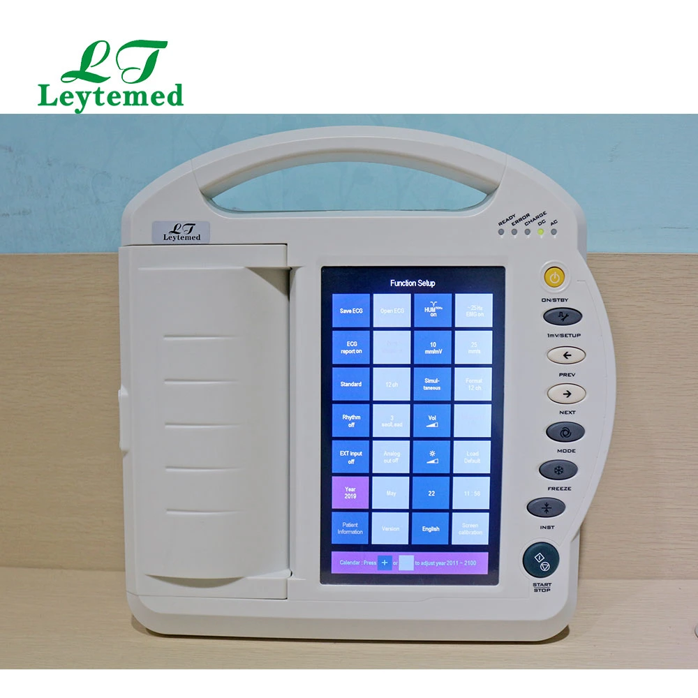 Ltse03 12 Channel 10 Inch Touch Screen ECG Machine Handheld ECG Monitor