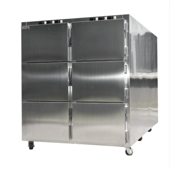 1 to 6 Bodies Stainless Steel Medical Hospital Corpse Freezer Mortuary Freezer