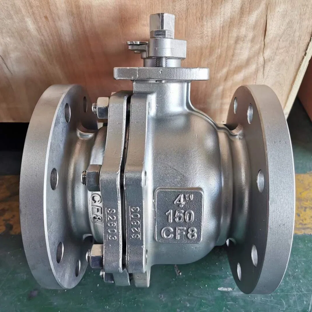 CF8 304 Stainless Steel Flanged Ball Valve 4 Inch 150 Lbs Soft Seal Floating Type Ball Valve