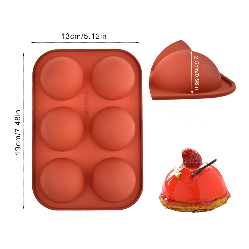 Candle 3D Round Non Stick Baking Cake Custom Silicone Mold for Chocolate