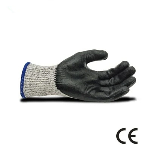 China Wholesale/Supplier 13G Hppe Anti Cut Resistance Nitrile Coated Safety Work Industrial Protective Gloves White CE Certificate