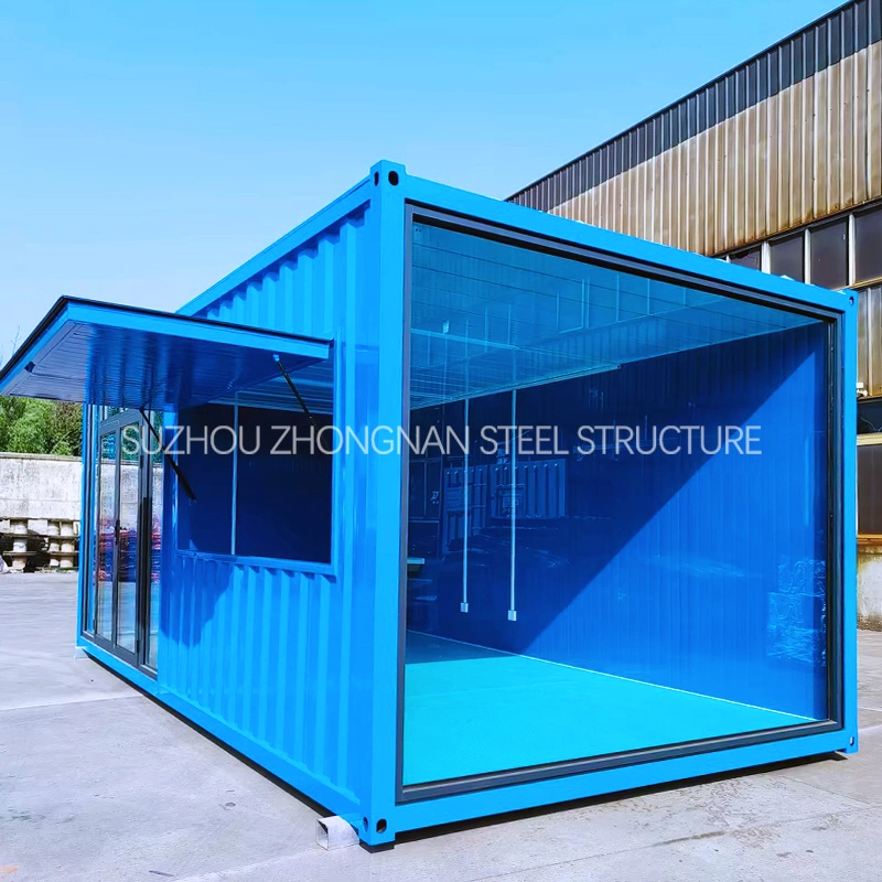 Neuer Custom Mobile 20ft Prefab Container Store mit Glaswand Und Glastür