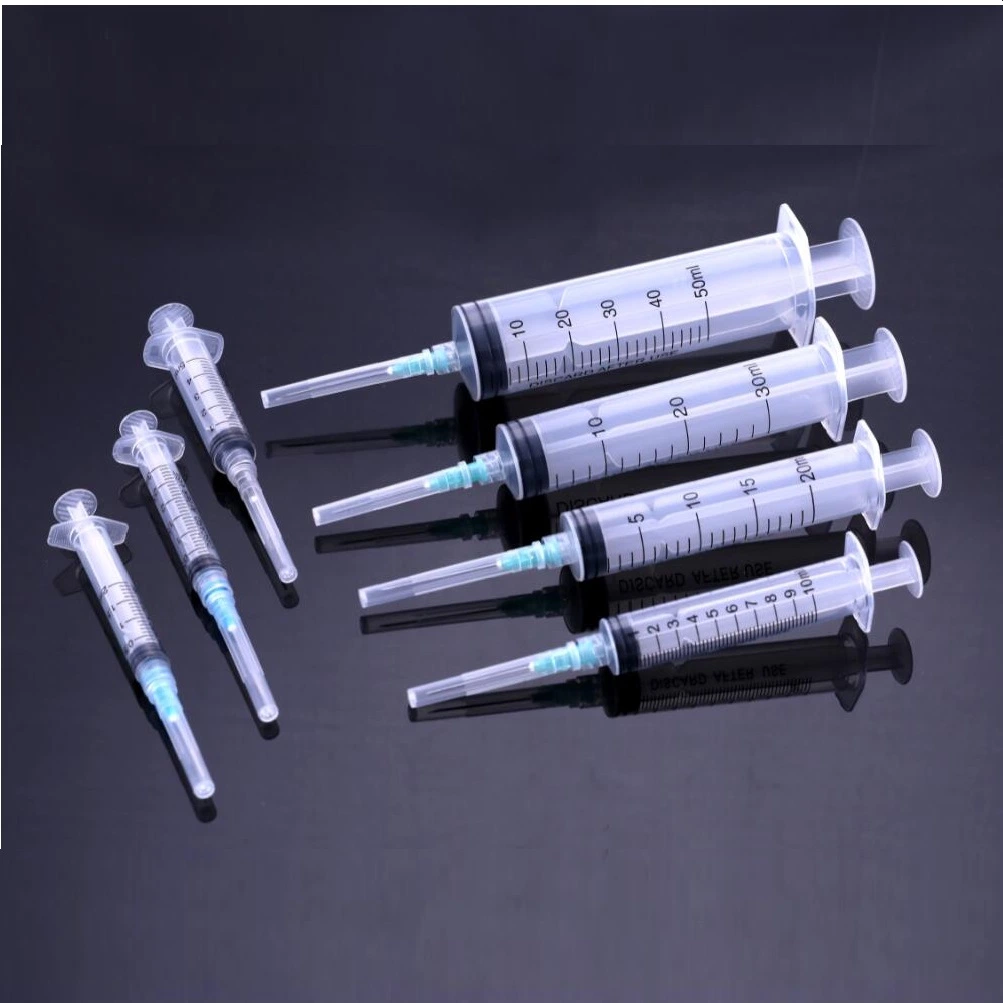 Plástico médicos esterilizados 10ml comida de seringas e agulhas descartáveis