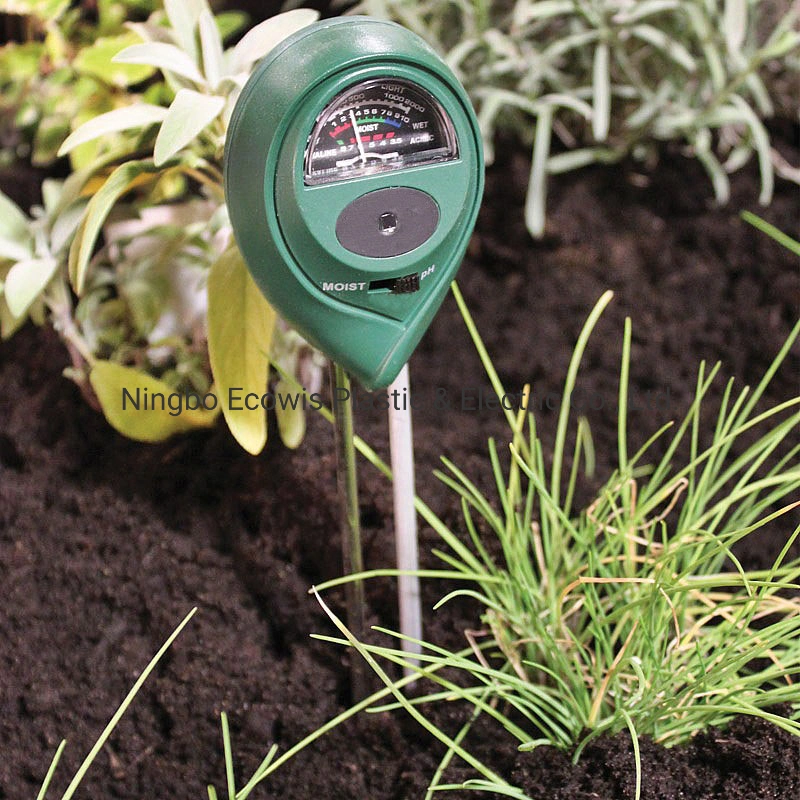 2 in 1 Round pH Test Soil Moisture Meter