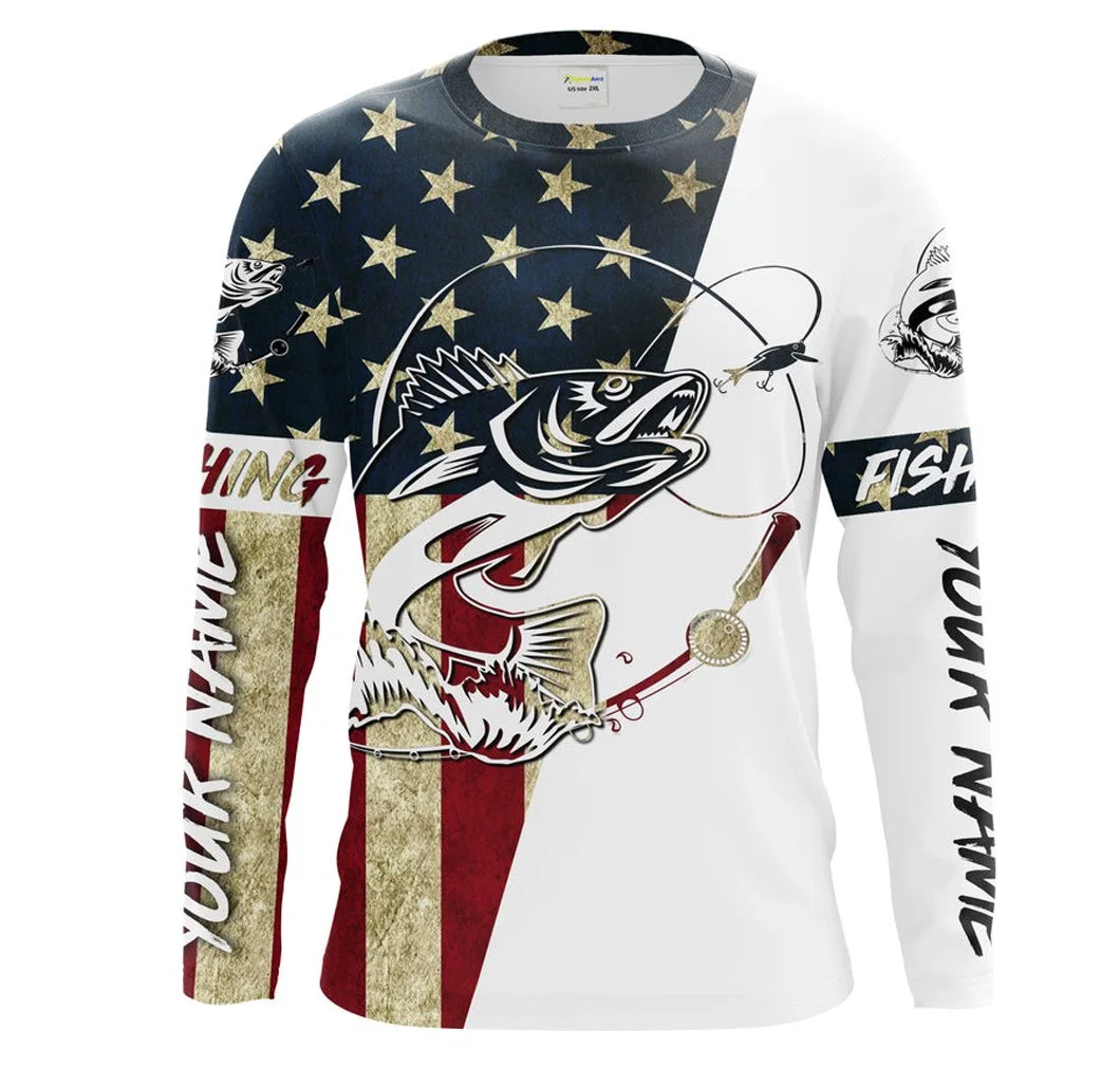 Fishing Clothing Long Sleeve Custom Sublimation Men Fishing Shirt